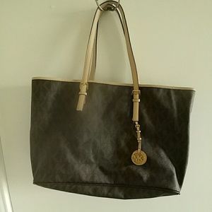 FINAL SALE - Brown Michael Kors Tote Purse